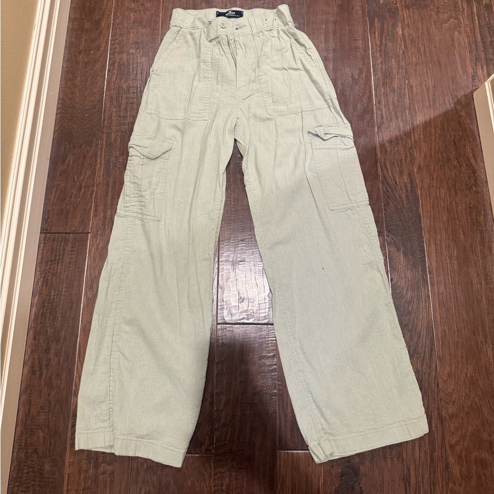 Hollister | Ultra High-Rise Vintage Sage Green Baggy Pants